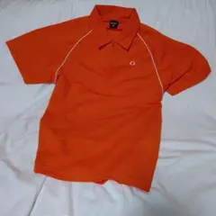 IGNIO オレンジ ジッパー付きポロシャツ M