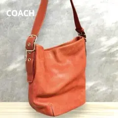 オールドコーチ 9085 バケツ型 レザー ショルダーバッグ レッド