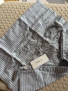 Francfranc クッションカバー VENISA ライトブルー45×45cm