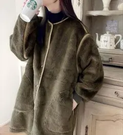 Javaジャバコラボ） ファーブルゾンアウター