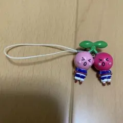 平成レトロ　さくらんぼ キャラクター ストラップのサムネイル
