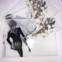 刀剣乱舞ONLINE　鶴丸国永 クリアファイル　3枚　ダ・ヴィンチ 12月号付録