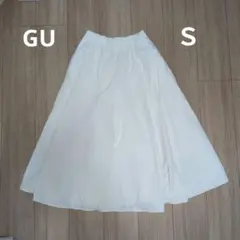 GU　サーキュラーミディスカート　オフホワイトのサムネイル
