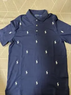POLO RALPH LAUREN ポロシャツ 総柄 ネイビーのサムネイル