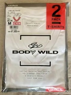 新品未使用　BODY WILD Vネック Tシャツ 2枚組 M グンゼ