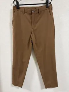 GU メンズ テーパードパンツ ブラウン Sサイズ