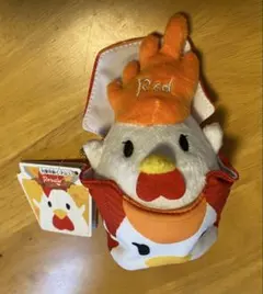 からあげくん　ぬいぐるみマスコット　レモンと一緒　Red