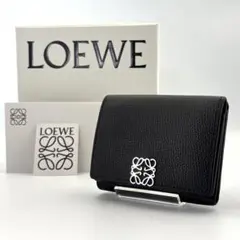 ロエベ　アナグラム　トライフォールドウォレット　Wホック　三つ折り　財布
