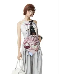 YOKO CHANヨーコチャン　ペプラムギャザーカットソーバックフリル　Tシャツ YOKO CHAN ヨーコチャン ヘムギャザーカットソー バックフリル Tシャツ