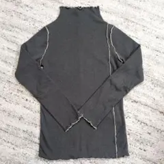 BRANSHES ハイネック もちもちニットソー 長袖カットソー 150 グレー