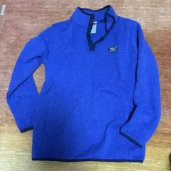 LLBean キッズ セーターフリースジャケット 青