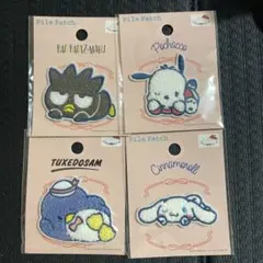 サンリオ パイルワッペン 4点セット セリア