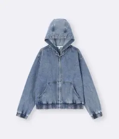 【GU】デニムフーディブルゾン