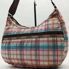 美品✨】レスポートサック クラシックホーボー チェック柄 ブラウン 