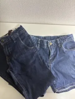 ユニクロ　デニムショートパンツとロングパンツセット115-125cm