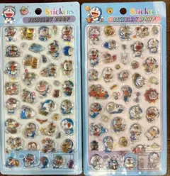 ドラえもん　硬いシール　立体シール　2点セット