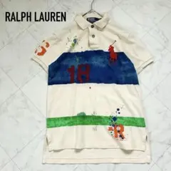 【美品】希少✨ポロラルフローレン ビックポニー ペイント 半袖 ポロシャツ