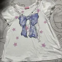 美品♡Mezzo Piano ♡半袖シャツ リボン 星♡１４０