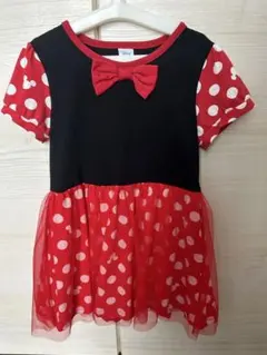 ディズニー 水玉模様 半袖ワンピース　ミニー