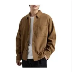 [HISDERN] 暖かい 厚手 耐久性 シャツジャケット