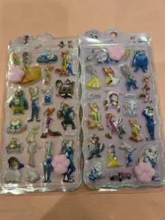 ２枚セット　ズートピア　肉球シール　ぷにぷに