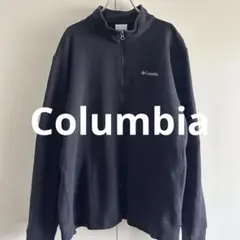 Columbia ブラック ハーフジップ トレーナー L