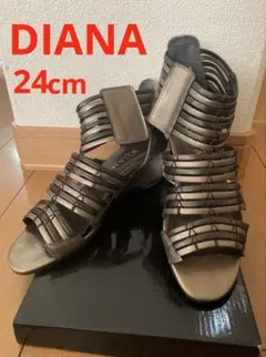 DIANA サンダル メタリック サンダル