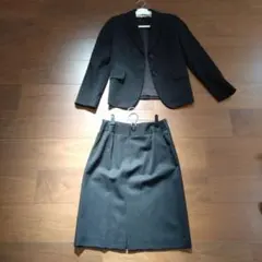 COMME CA DU MODE 　ビジネススーツ上下 黒 ウールのサムネイル