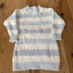 GU　モコモコフィールラウンジワンピース　ガールズ　キッズ　110 ブルー