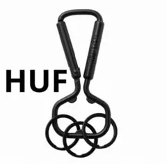 HUFハフカラビナブラック未開封❣️キーホルダー　キーケース　キーチェーンのサムネイル