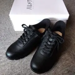 【新品】ハルメク　たったまま履けるタウンシューズ ブラック