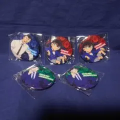 名探偵コナン カプセル缶バッジ vol.8 コナン、小五郎、諸伏高明 5点セット