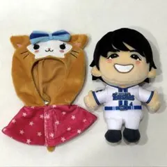 選手ぬいぐるみキーチェーン 度会選手+ぬいぐるみ用ポンチョ　D.B.キララ