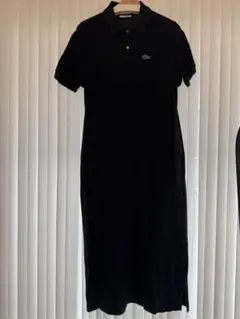 BEAMS BOY×LACOSTE：別注 ピケ ワンピース ブラック　38サイズ