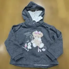 メゾピアノ　新品タグ付き　トレーナー　フード付き　110