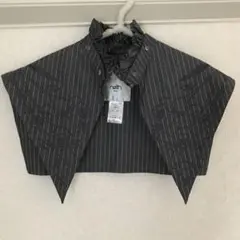 neith. つけ襟 ストライプ グレー