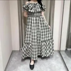 An MILLEバストフリルティアードOP チェック - メルカリ