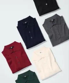 ユニクロ　メリノポロセーター