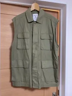 ニコアンド　ミリタリーベスト　L