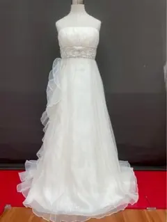 特別セール T-401-373中古ウエディングドレス☆オフ白＆薄ピンク3-7T