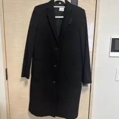 美品 圧巻カシミヤ100％ BURBERRY レディース チェスターコート 定価20万 Burberry's カシミア チェスターコート グレー M 定価20万