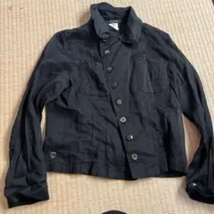 l*g様 リネン 黒 テーラードジャケット