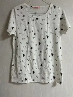 tutu anna 半袖Tシャツ ホワイト 総柄のサムネイル