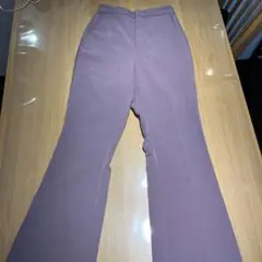 GU パープル フレアパンツ Sサイズ