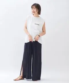 【JANE SMITH×plage】ダブルストラップタンクトップ JANE SMITH - 【JANE SMITH×plage】ダブルストラップタンクトップの