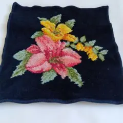 花柄刺繍タオルハンカチフェイラー