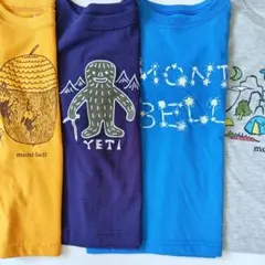 モンベル　ウィックロンTシャツ　長袖半袖4枚　110cm