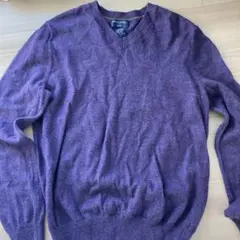 バナナリパブリック　メンズ　メリノウールセーターS