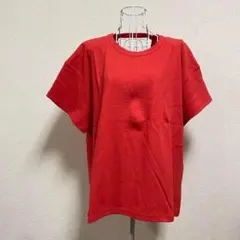 即納　Johnbull ジョンブル スラブツイストプルオーバーTシャツ レッドのサムネイル