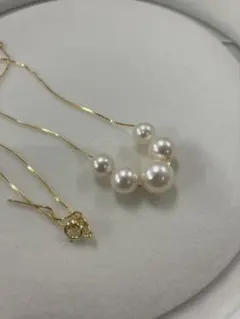 6.6 7.7 9.0mm パールネックレス　チェーン追加